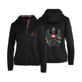 Österreich Kultjacke mit Kapuze - Strickoptik