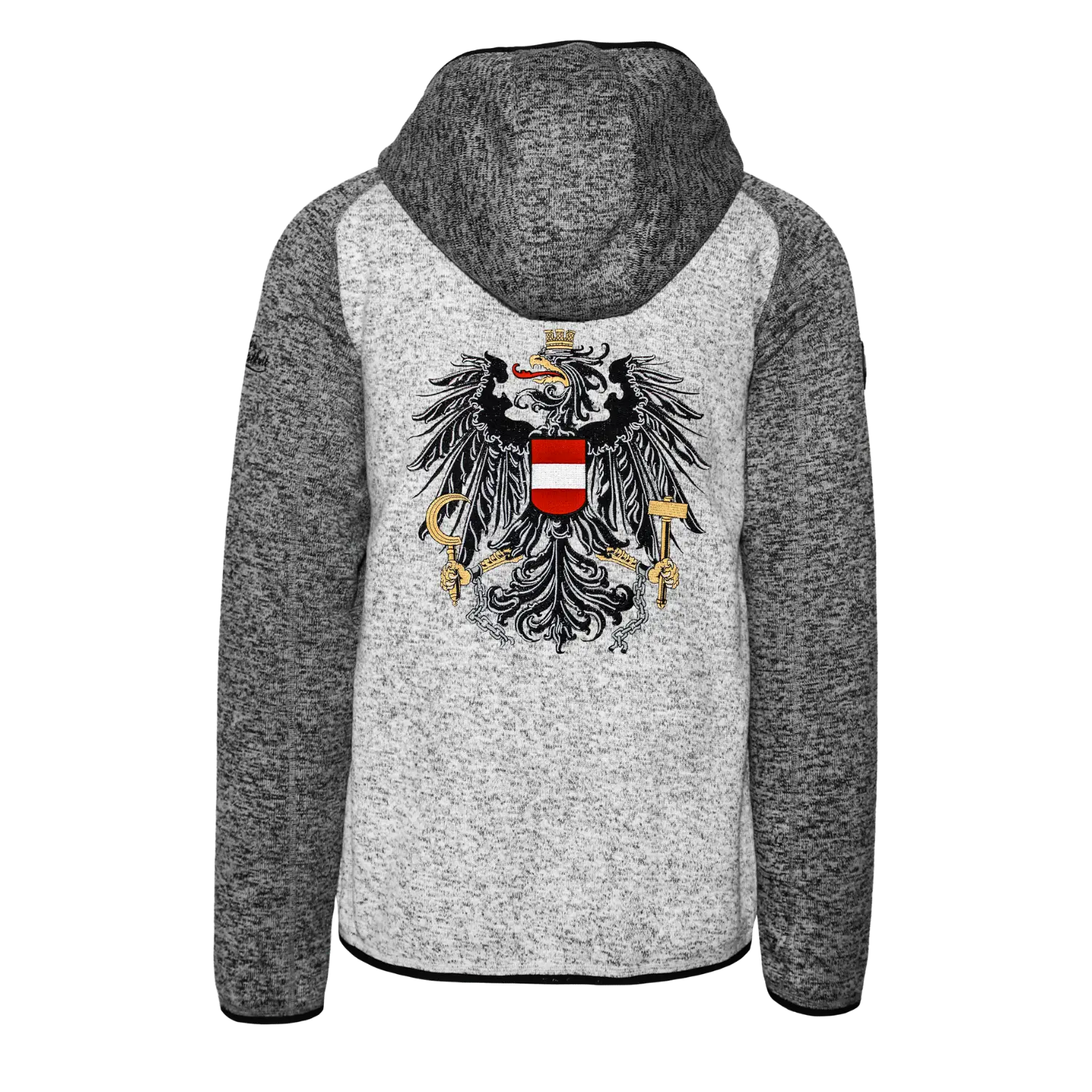 Österreich Raglan Kultjacke mit Kapuze - Kontrastoptik