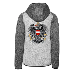 Österreich Raglan Kultjacke mit Kapuze - Kontrastoptik