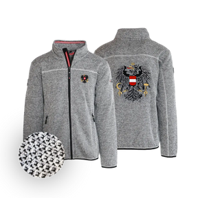 Österreich Kultjacke ohne Kapuze - Strickoptik