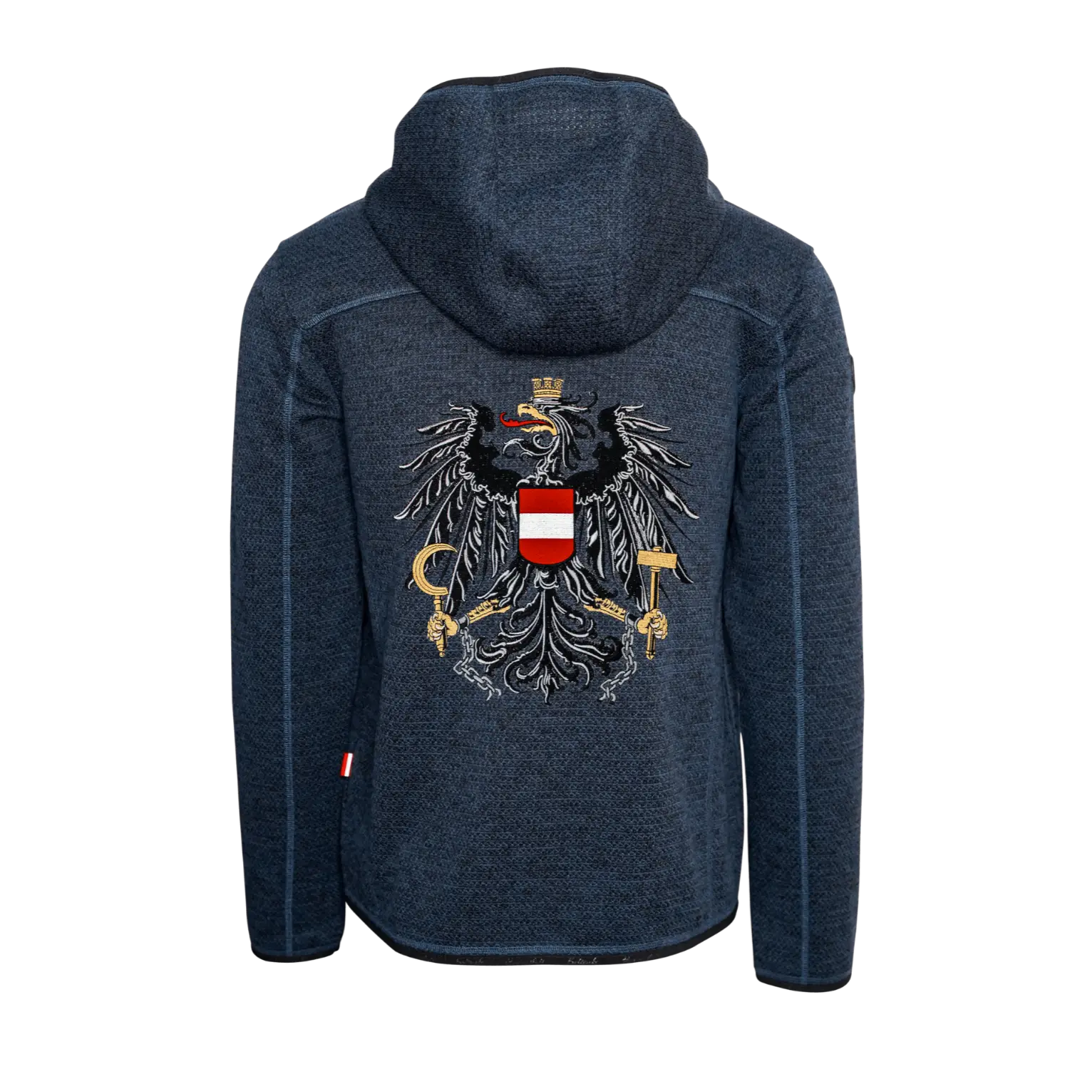 Österreich Kultjacke mit Kapuze - Strickoptik