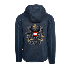Österreich Kultjacke mit Kapuze - Strickoptik