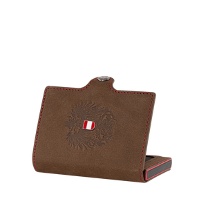 Adler Smart Wallet Bifold mit Karten-Pop-Up Funktion aus Echtleder