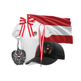 Österreich Liebhaber Cap Kappe Schlüsselanhänger Flagge Shirt