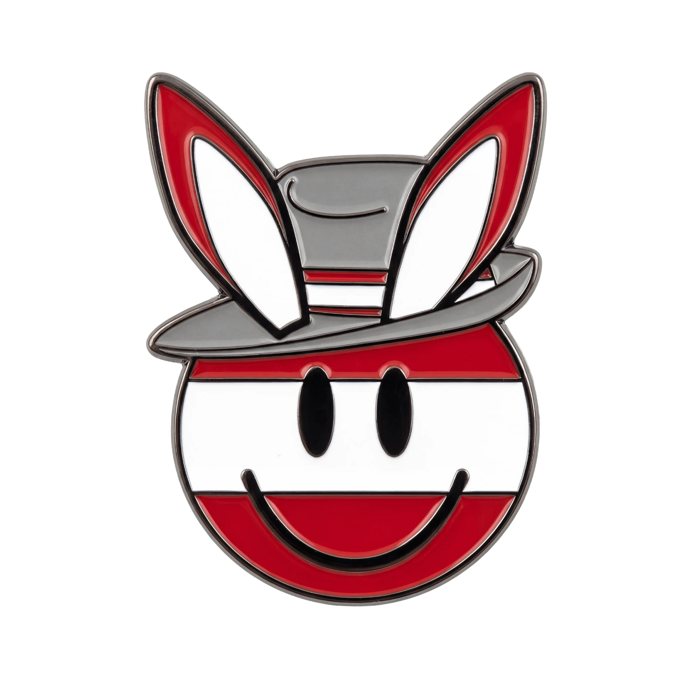 Osterhase Kult Smiley Anstecknadel