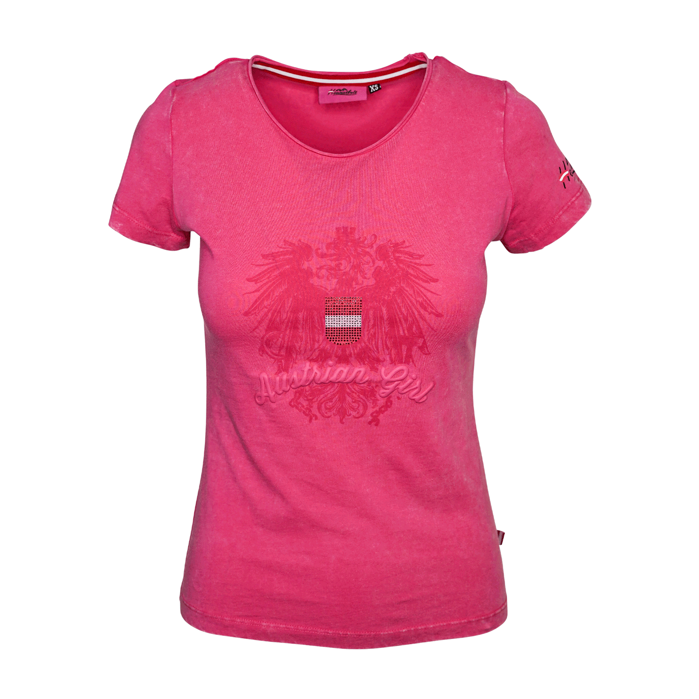Pinkes Austrian Girl T-Shirt von Hoamatkult