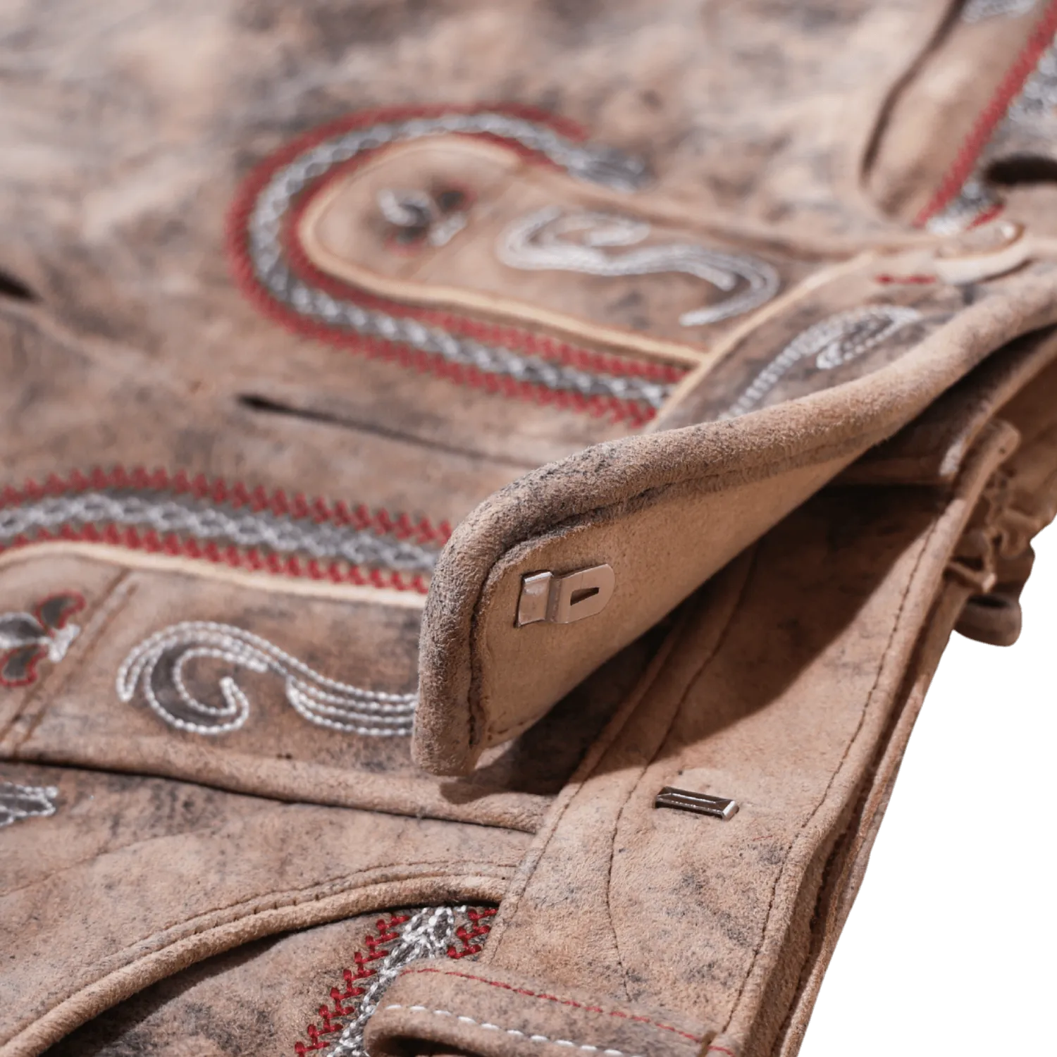 Praktischer Verschluss Lederhose