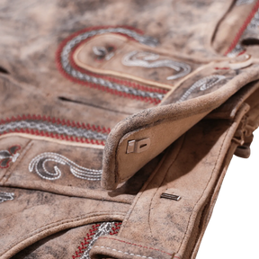 Praktischer Verschluss Lederhose