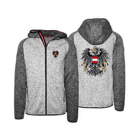 Österreich Raglan Kultjacke mit Kapuze - Kontrastoptik