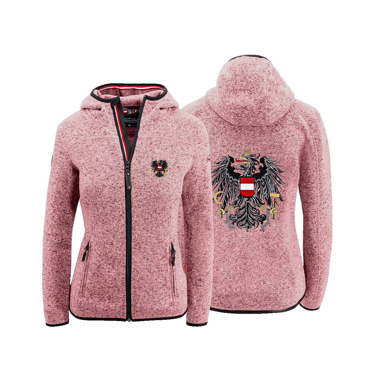 Rosa Damen Kultjacke Österreich Adler