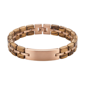 Rosa Edelstahl Armband Gravur