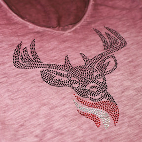 Hirsch Glitzer T-Shirt