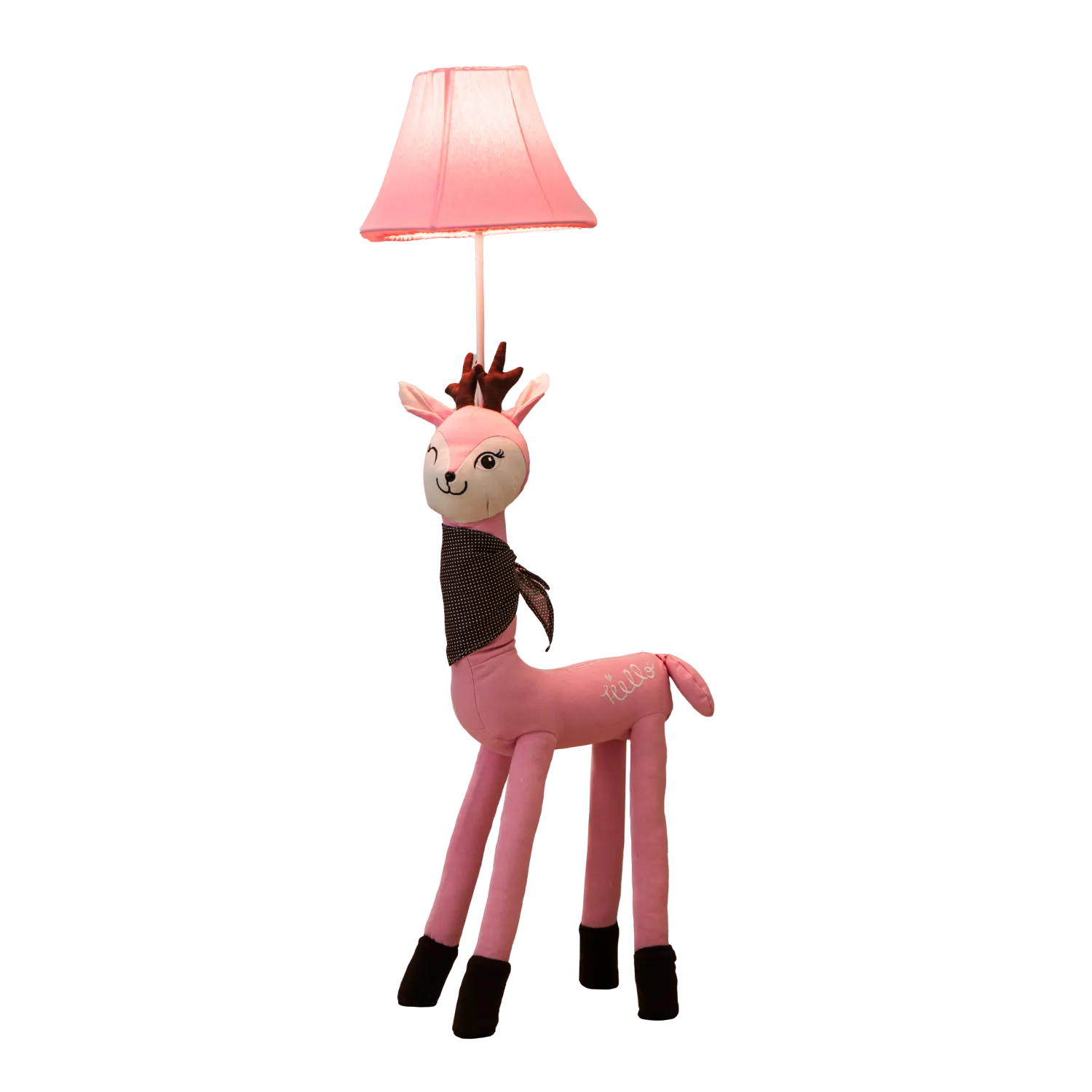 Rosa Stehlampe Bambi Kinderzimmer