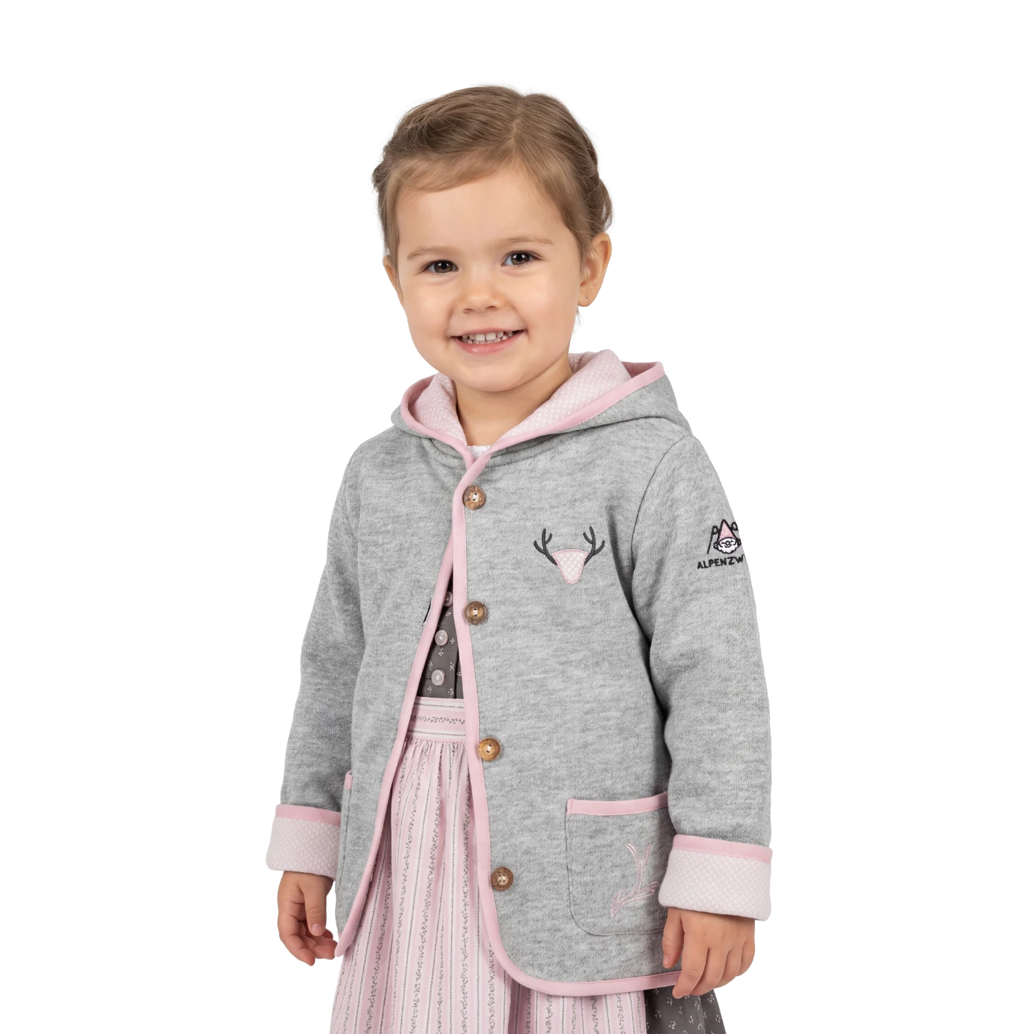 Kinder Trachten Kapuzenjacke - Alpenzwerg