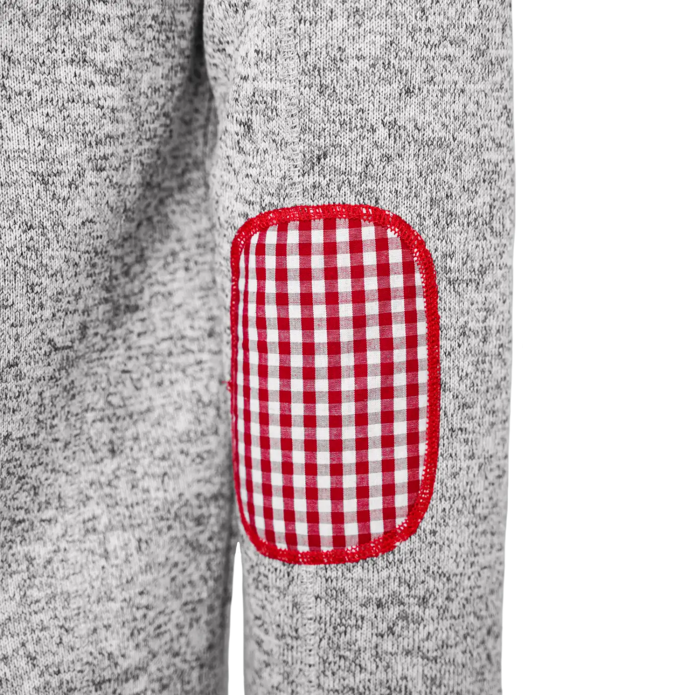 Österreich Trachten Kultjacke mit Kapuze - Karo Rot