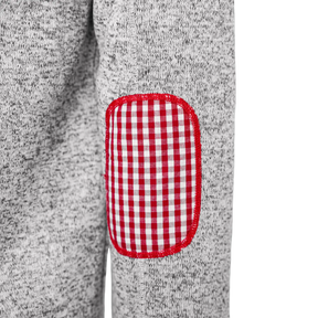 Österreich Trachten Kultjacke mit Kapuze - Karo Rot