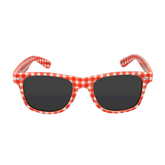 Rote Karo Sonnenbrille Hoamatkult #Farbe_Rot