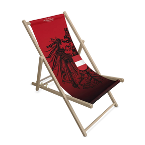 Roter Österreich Adler Strandstuhl