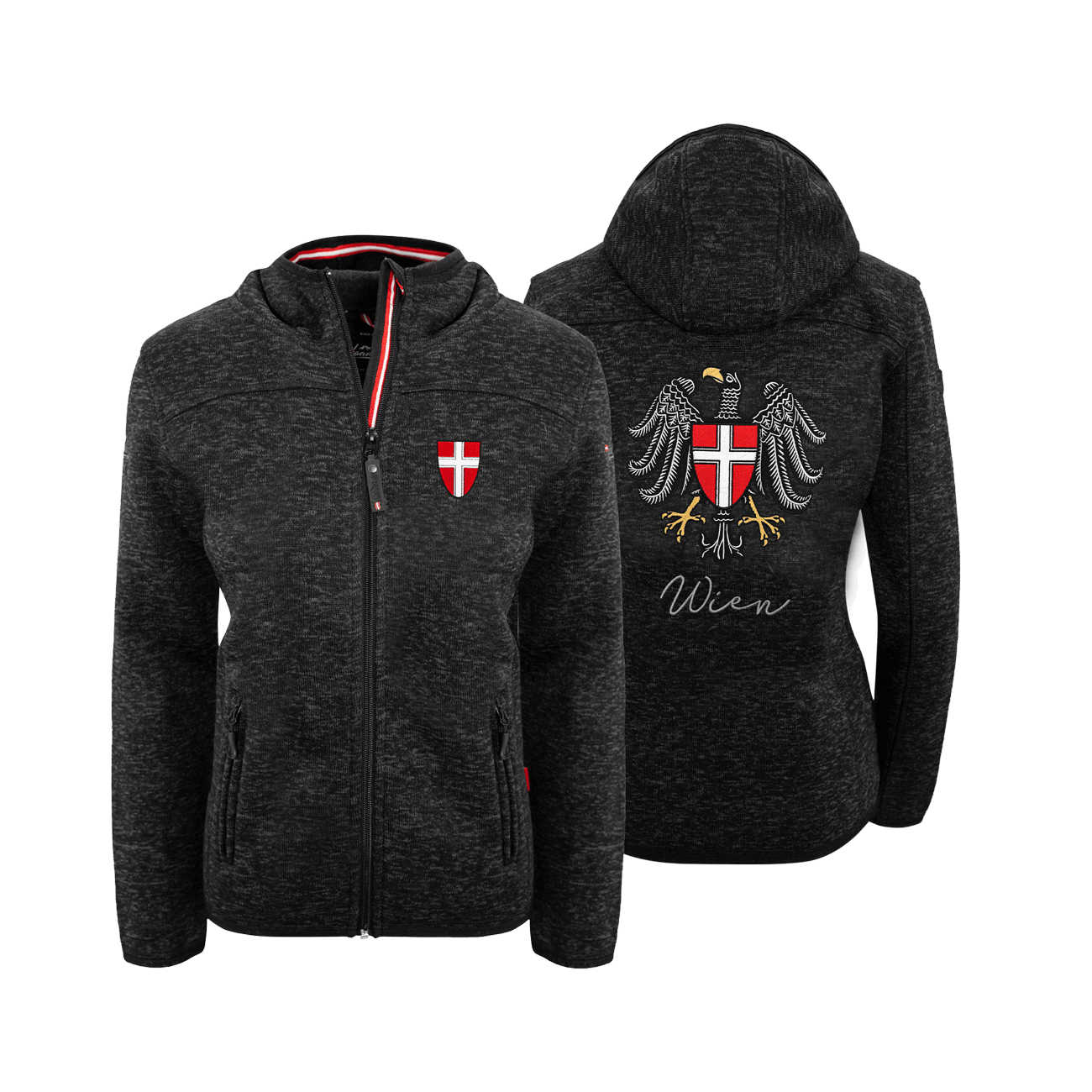 Wien Kultjacke mit Kapuze - Das Original