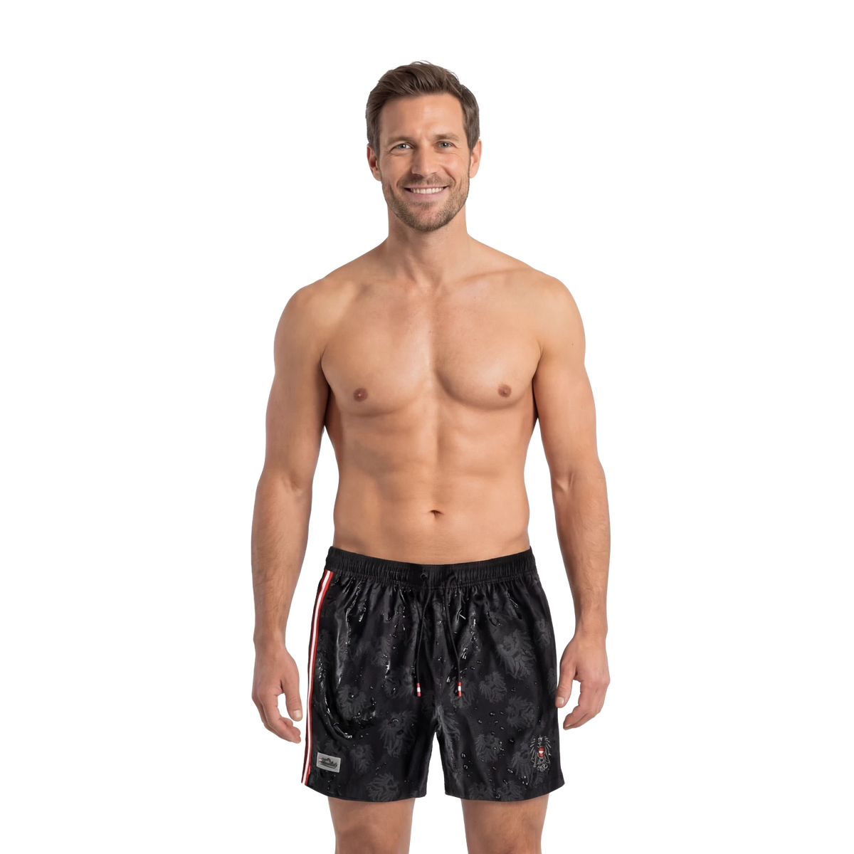 Schwarze Magic Badehose Österreich Adler #Farbe_Schwarz