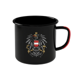 Schwarze Österreich Adler Tasse Hoamatkult