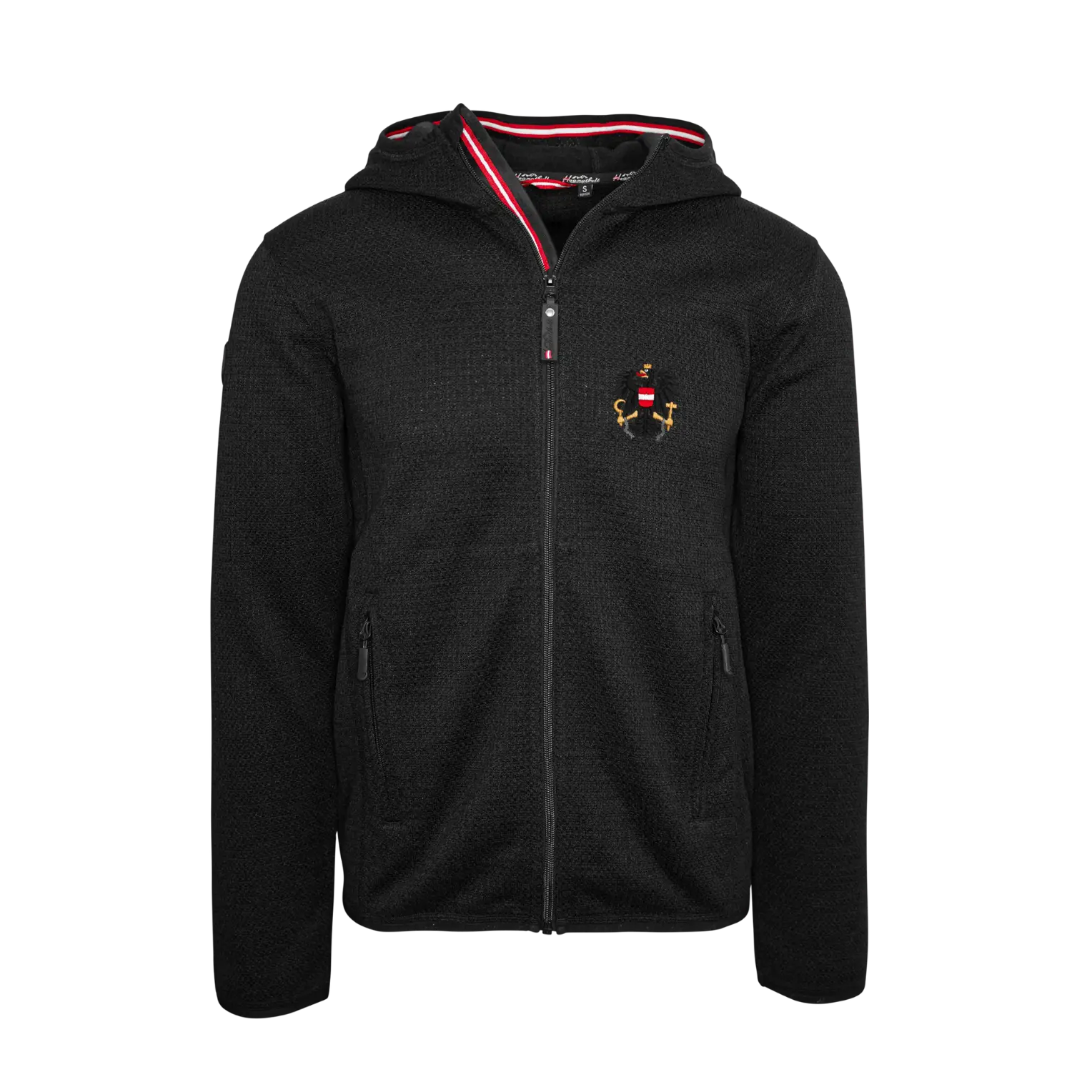 Österreich Kultjacke mit Kapuze - Strickoptik