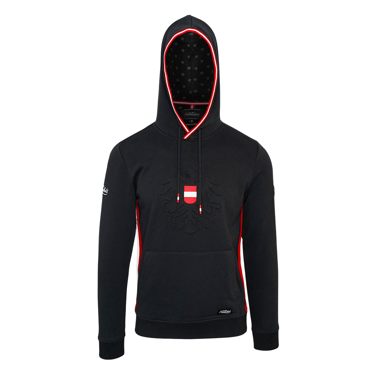 Schwarzer Österreich Hoodie für Herren