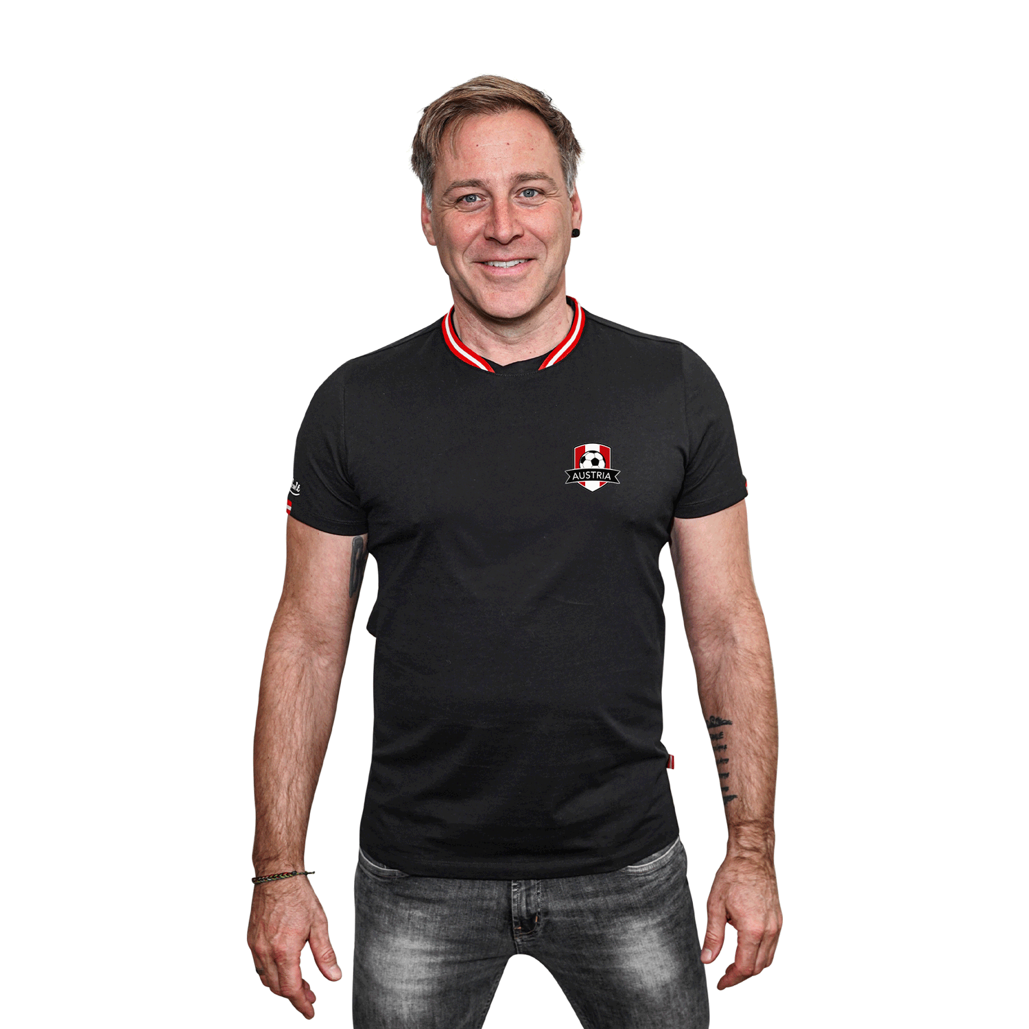 Austria Fussball T-Shirt - Schwarz