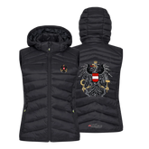 Schwarzes Österreich Gilet wattiert Damen #Farbe_Schwarz