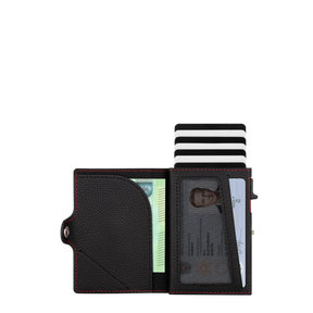 Adler Smart Wallet Bifold mit Karten-Pop-Up Funktion aus Echtleder