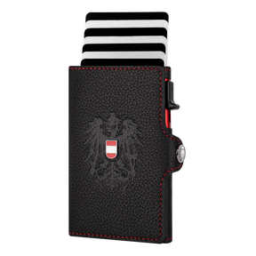 Adler Smart Wallet Bifold mit Karten-Pop-Up Funktion aus Echtleder