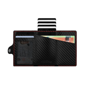 Adler Smart Wallet Trifold mit Karten-Pop-Up Funktion aus Echtleder