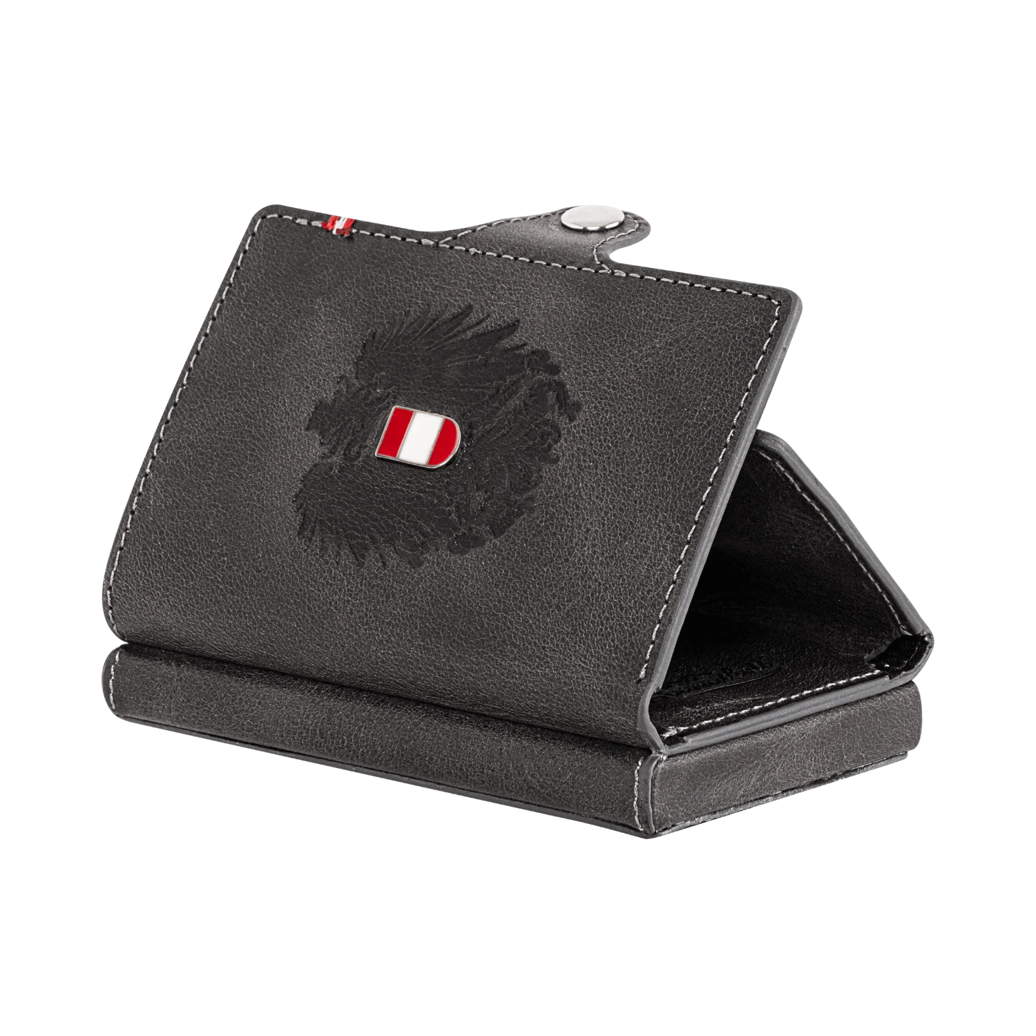 Adler Smart Wallet mit Karten-Pop-Up Funktion aus Echtleder