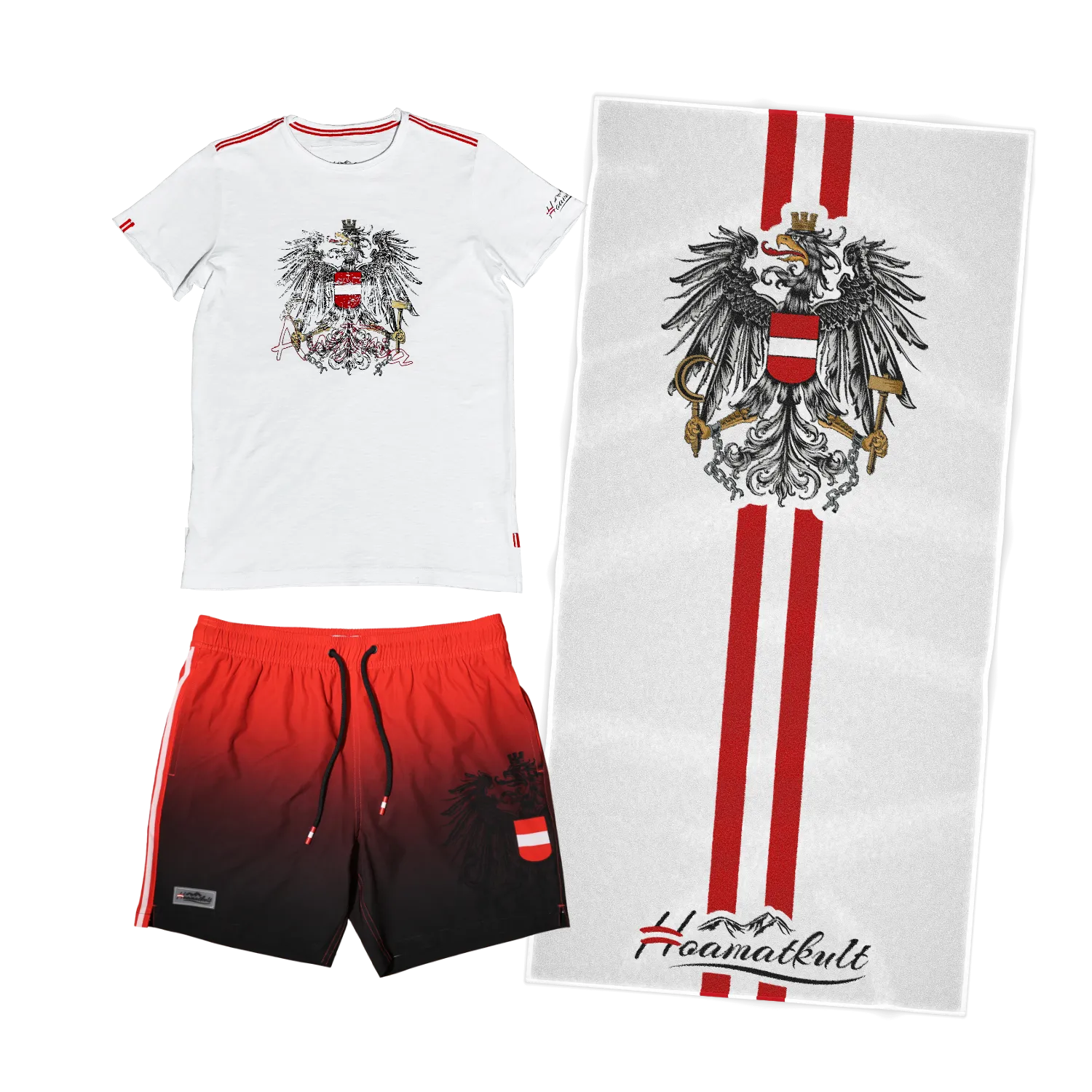Kombo Deal - Badehose, T-Shirt und Badetuch