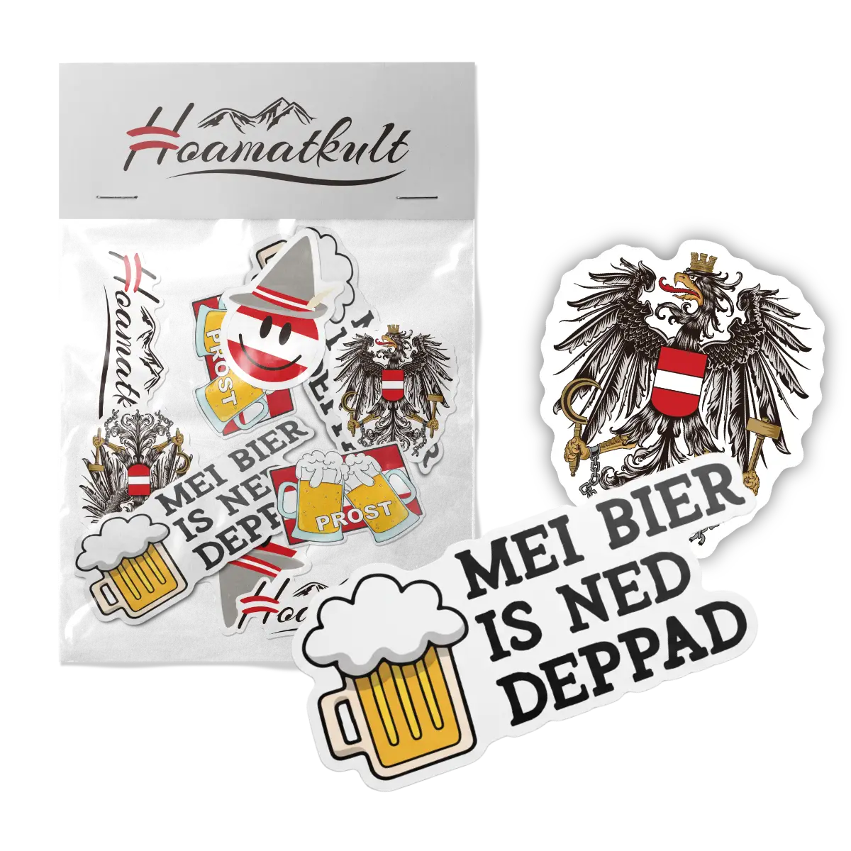 Sticker Packung 5 Stück Geschenk