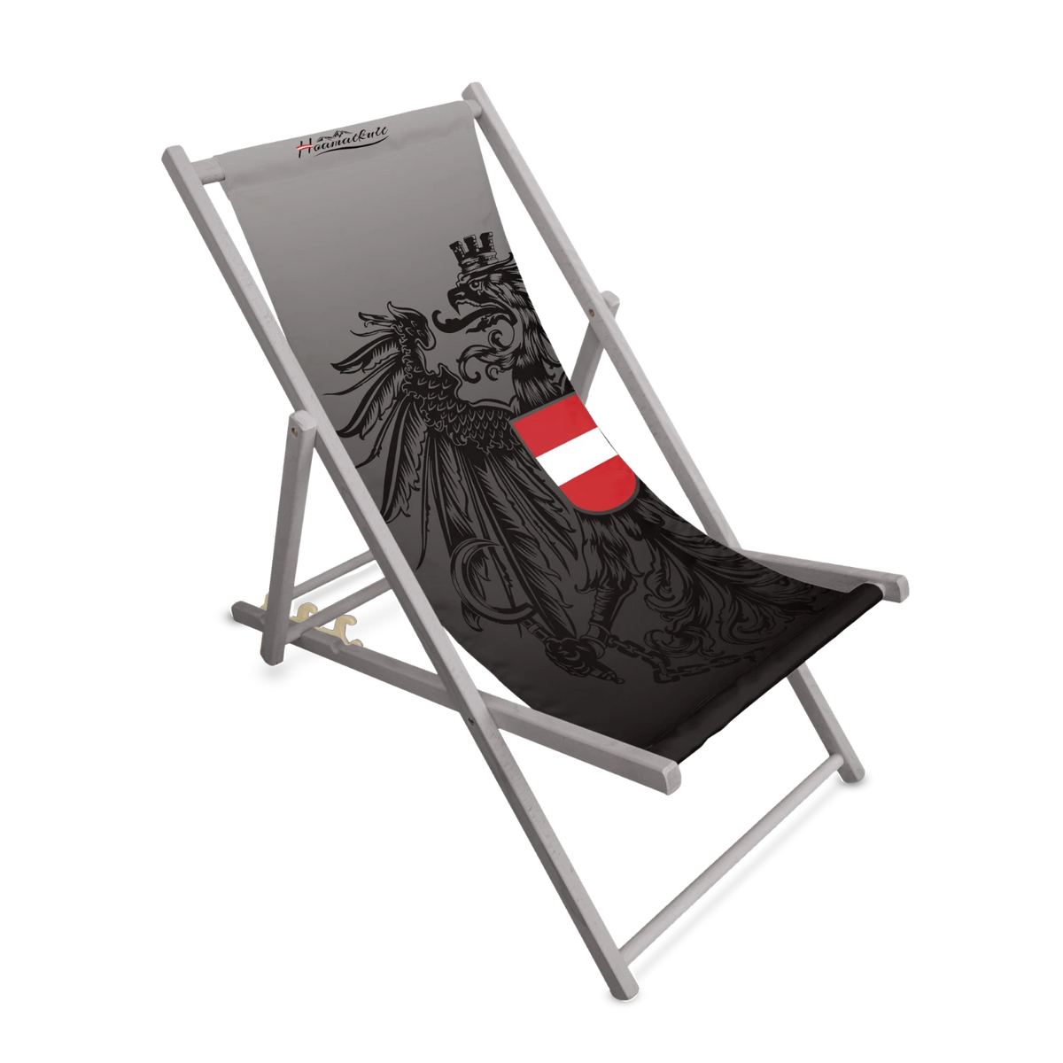 Strand Liegestuhl Österreich Adler grau