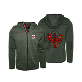 Strickfleece Jacke für Herren grün Tiroler Adler