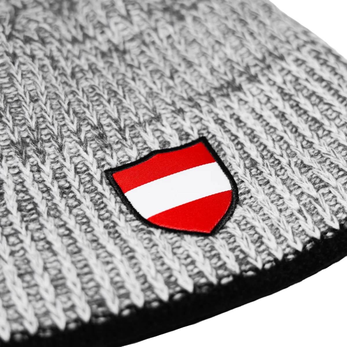 Strickmütze Österreich Wappen #Farbe_Grau