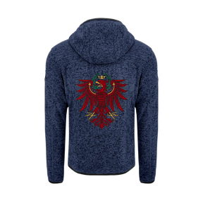 Tirol Kultjacke mit Kapuze - Dunkelblau