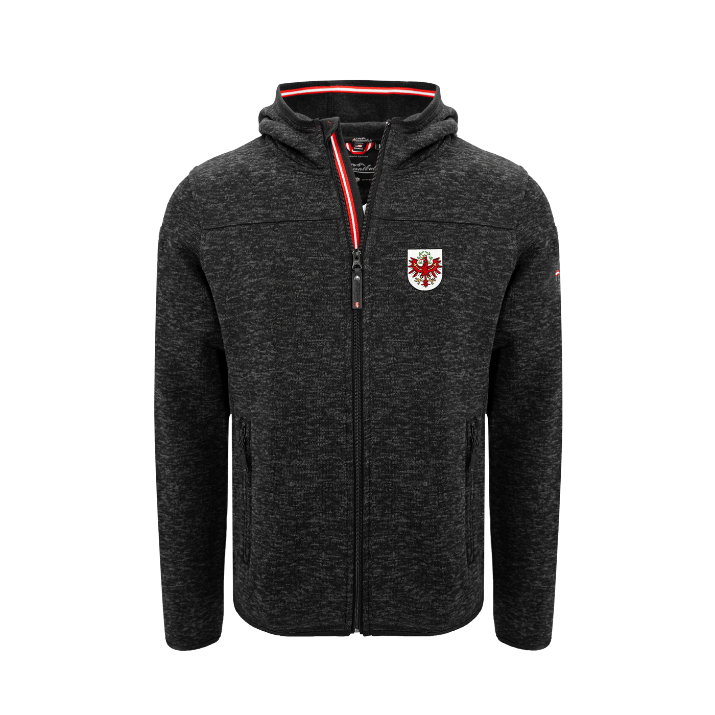 Kinder Österreich Strickfleece Jacke | Kinderjacke Mit Österreich Adler