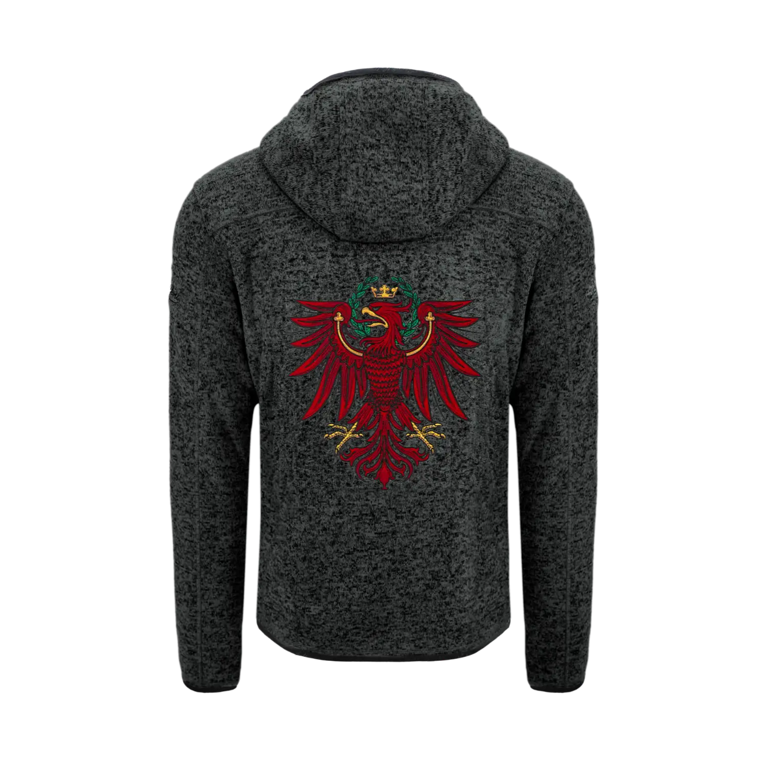 Tirol Kultjacke mit Kapuze - Schwarz