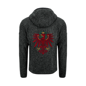 Tirol Kultjacke mit Kapuze - Schwarz