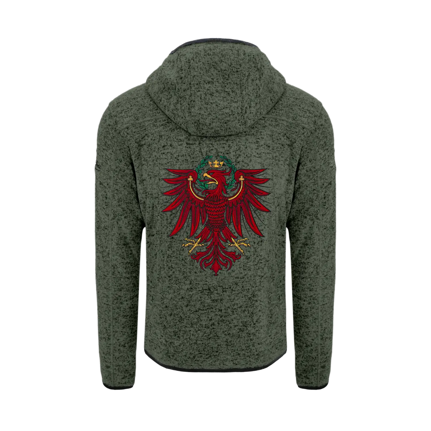 Tirol Kultjacke mit Kapuze - Dunkelgrün