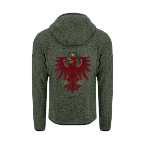 Tirol Kultjacke mit Kapuze - Dunkelgrün