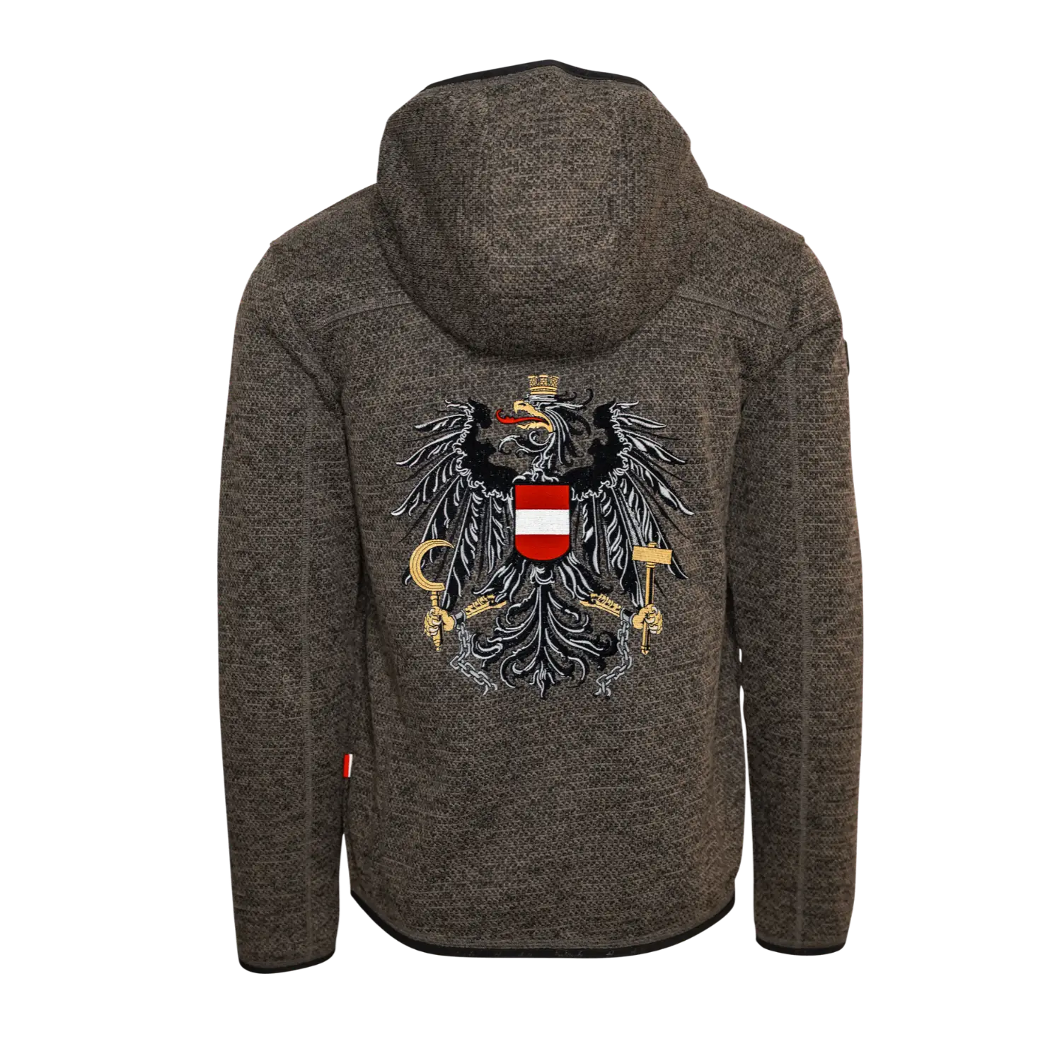 Österreich Kultjacke mit Kapuze - Strickoptik