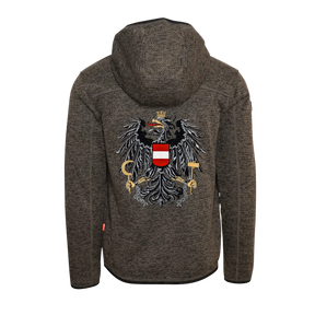 Österreich Kultjacke mit Kapuze - Strickoptik