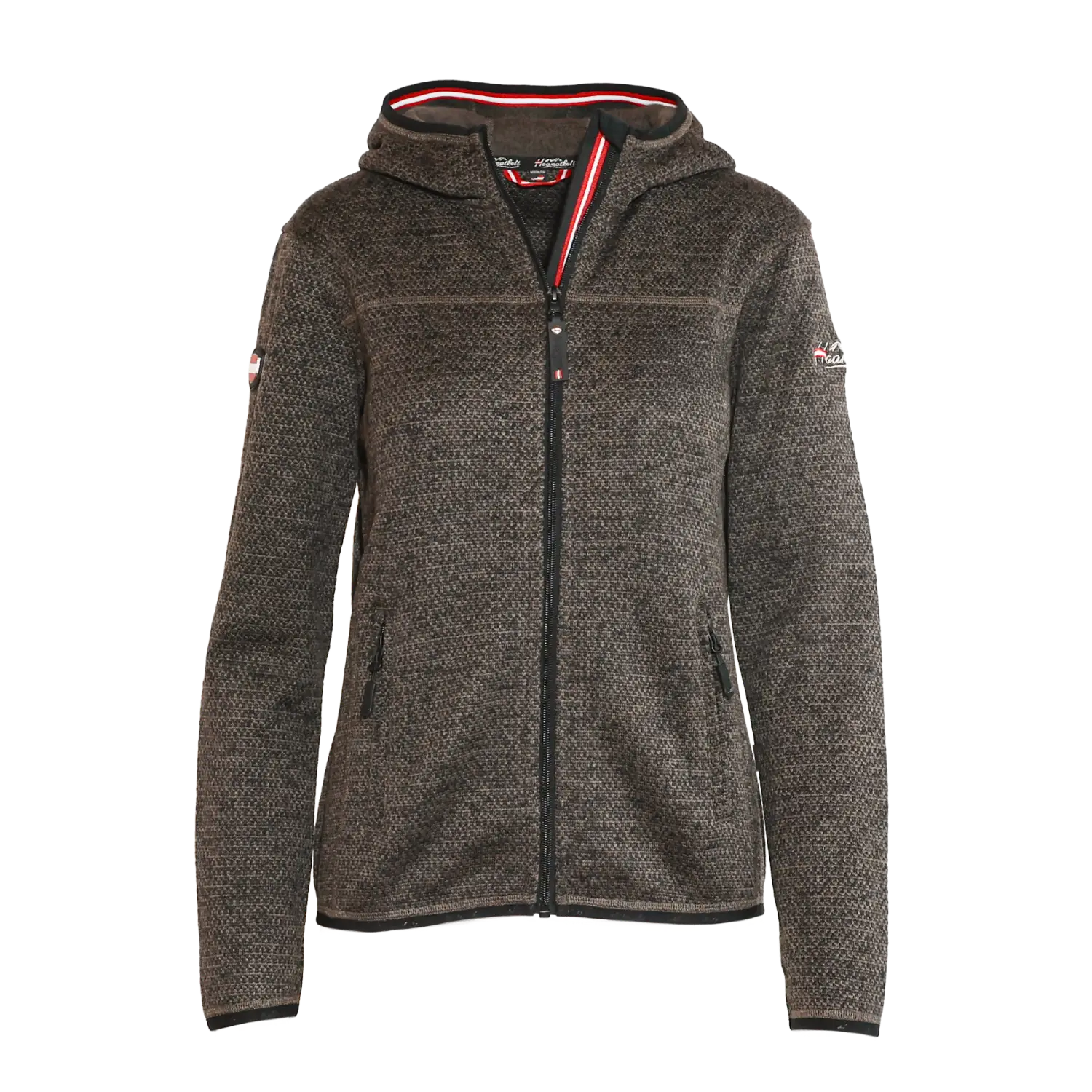 Hoamatkult Kultjacke mit Kapuze - Strickoptik