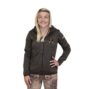 Österreich Kultjacke mit Kapuze - Strickoptik