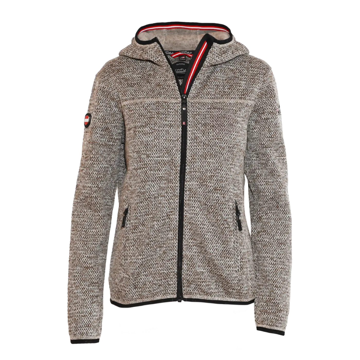 Hoamatkult Kultjacke mit Kapuze - Strickoptik