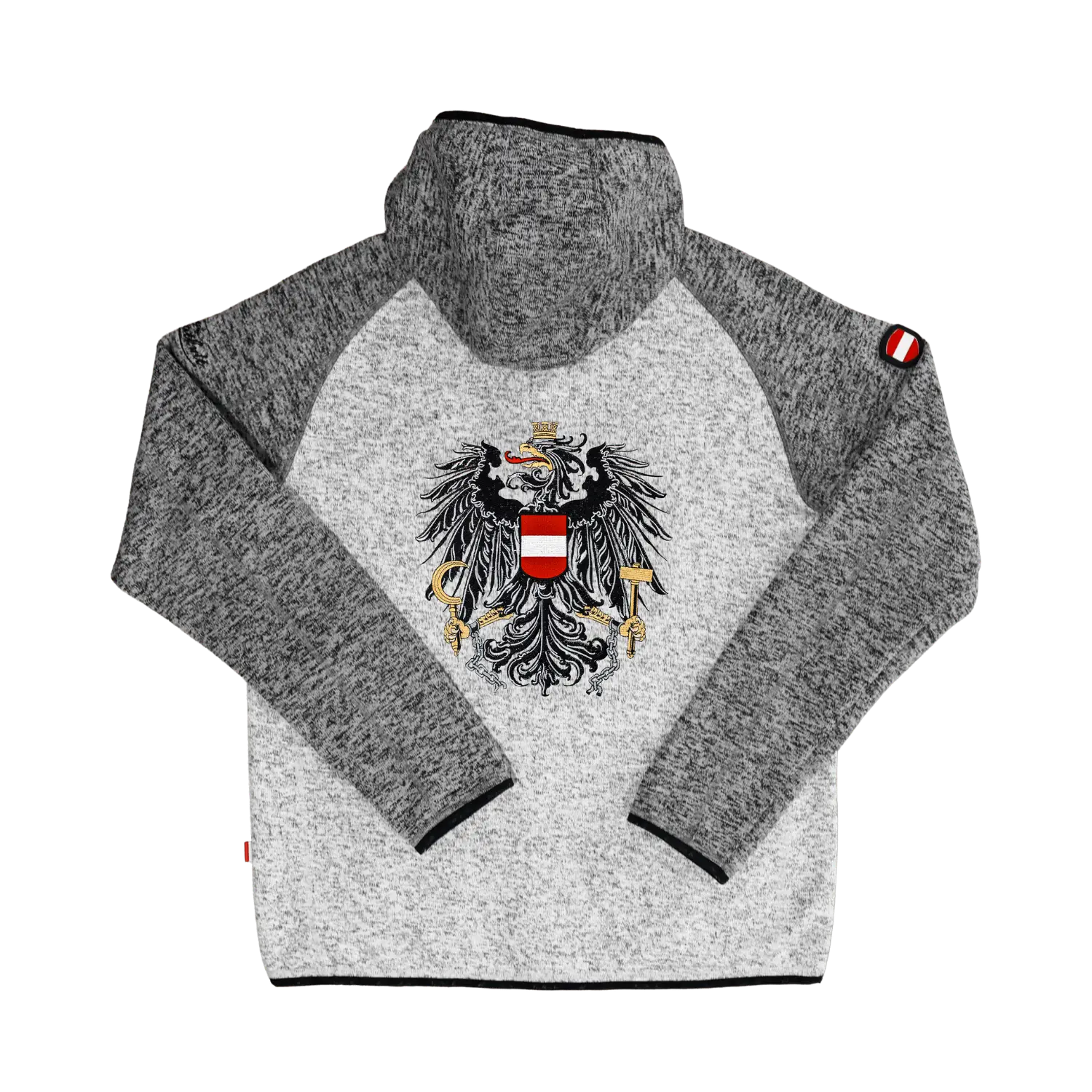 Österreich Raglan Kultjacke mit Kapuze - Kontrastoptik